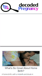 Mobile Screenshot of decodedpregnancy.com
