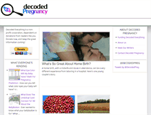 Tablet Screenshot of decodedpregnancy.com